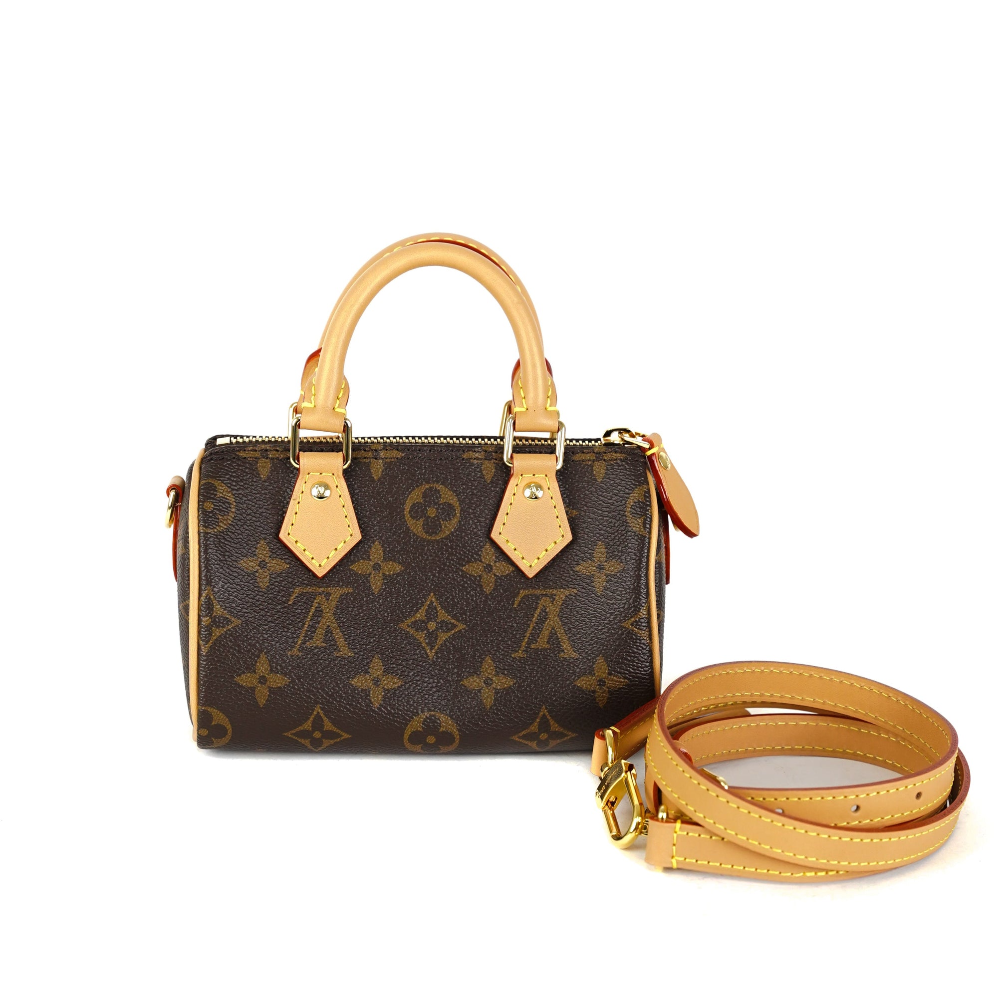 Louis Vuitton M81085 Monogram Canvas Nano Speedy Mini (RFID)