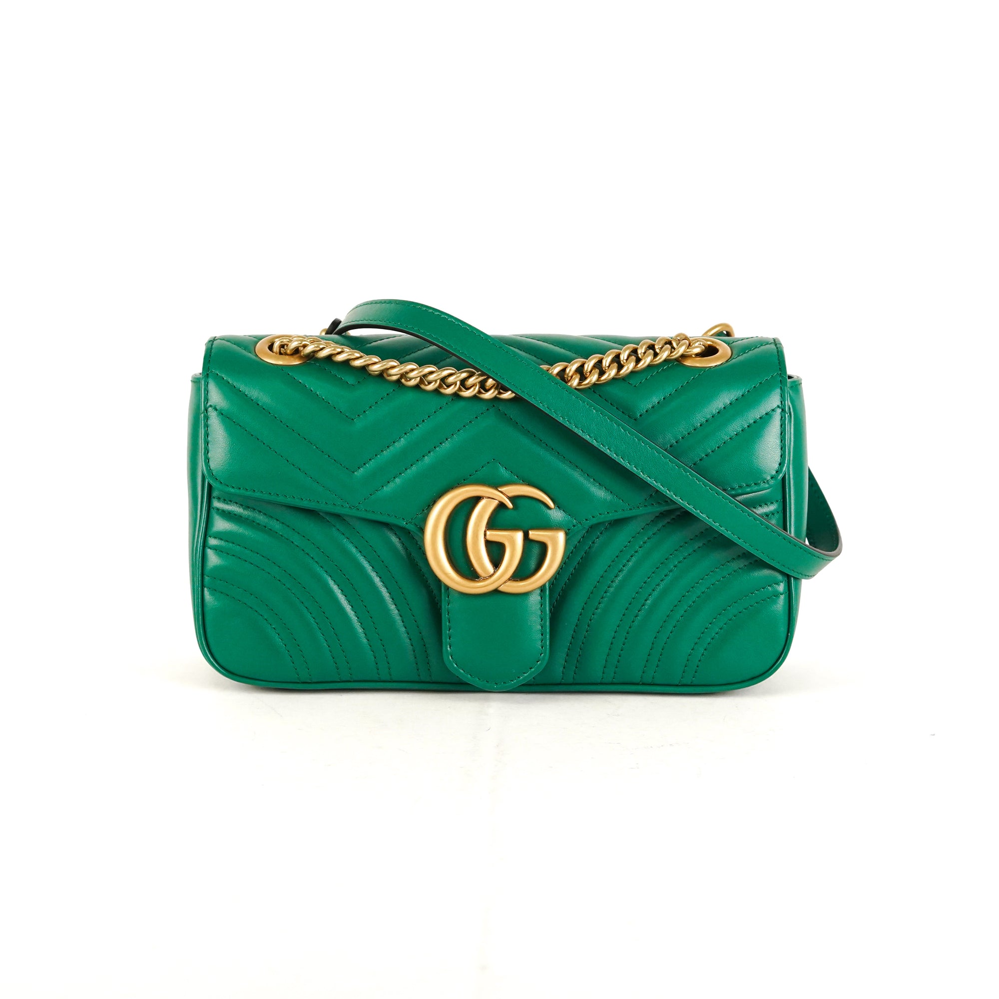 Gucci Marmont Small Green - THE PURSE AFFAIR