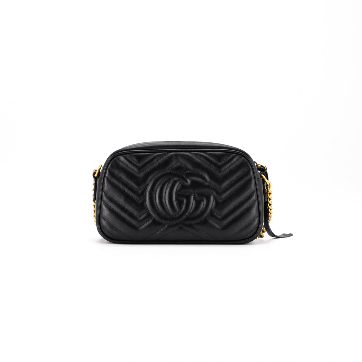 Gucci GG Marmont Small Shoulder Bag Black - THE PURSE AFFAIR