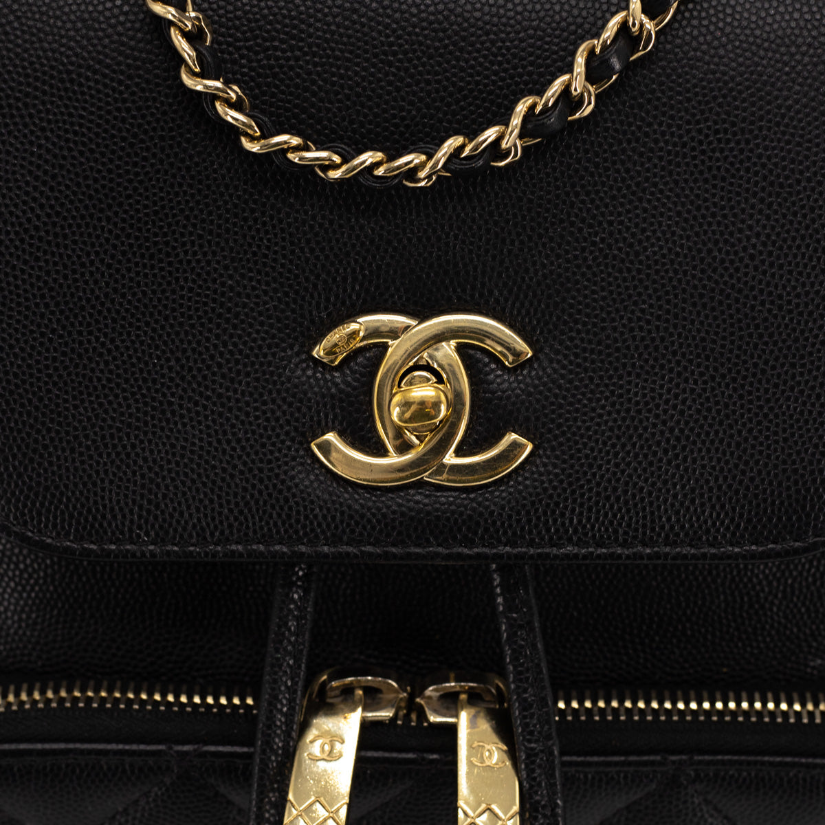 chanel caviar backpack