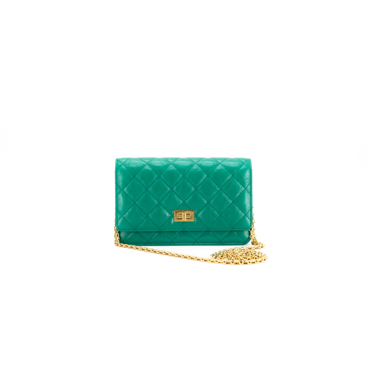 Chanel Reissue Wallet on Chain Emerald Green - THE PURSE AFFAIR