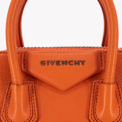 Givenchy Antigona Mini Orange |Near New Givenchy Bags - THE PURSE AFFAIR