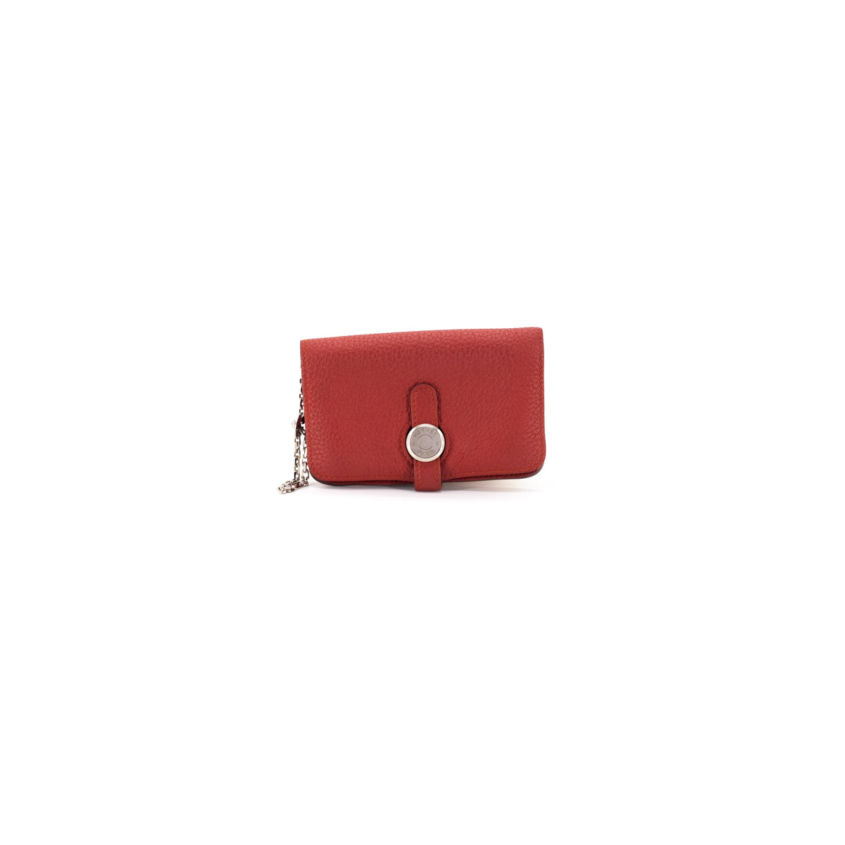 red hermes wallet