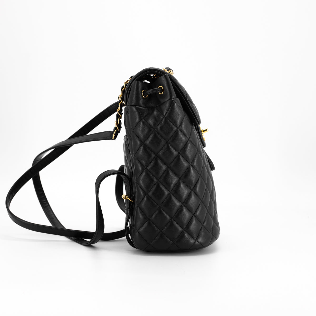 Chanel Urban Spirit Black Quilted Lambskin Large Backpack  Chic dinner  outfit Leather zipper Fashion