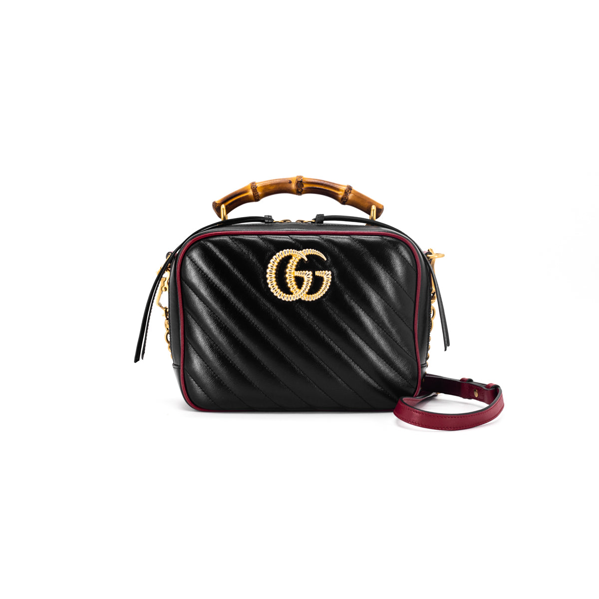 Marmont Bamboo Top Handle Bag | Preowned Gucci Bags - THE PURSE AFFAIR