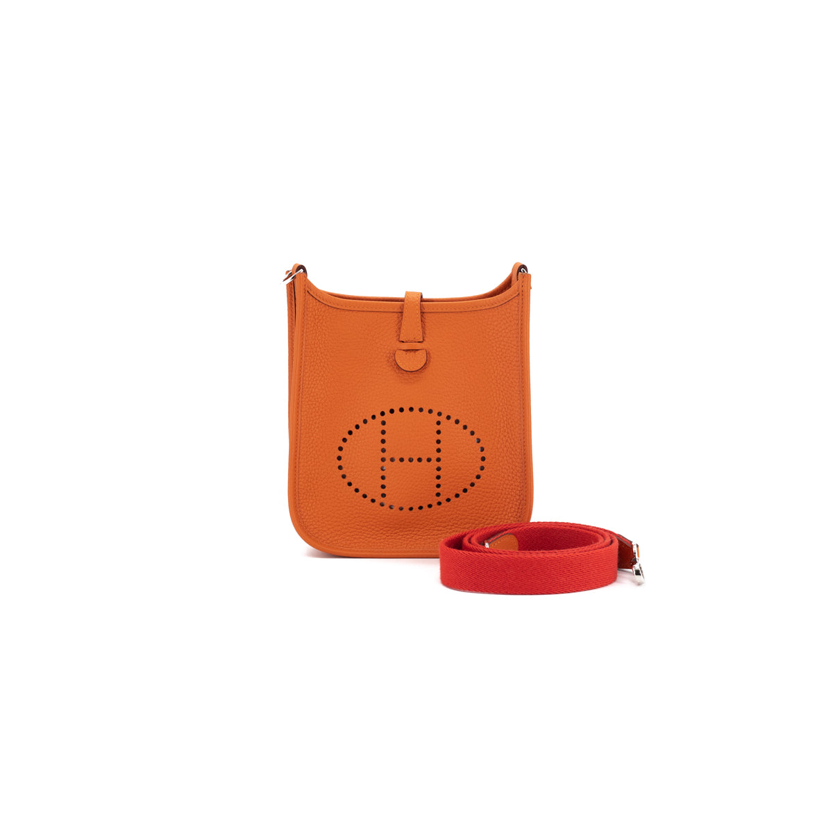 hermes mini evelyne orange