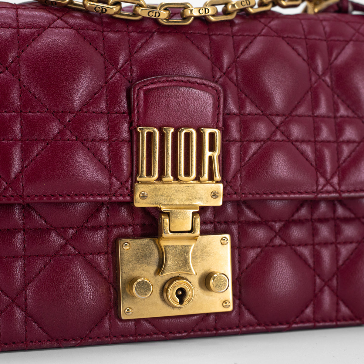 Dior DiorAddict WOC Red Lambskin Gold Hardware  Coco Approved Studio