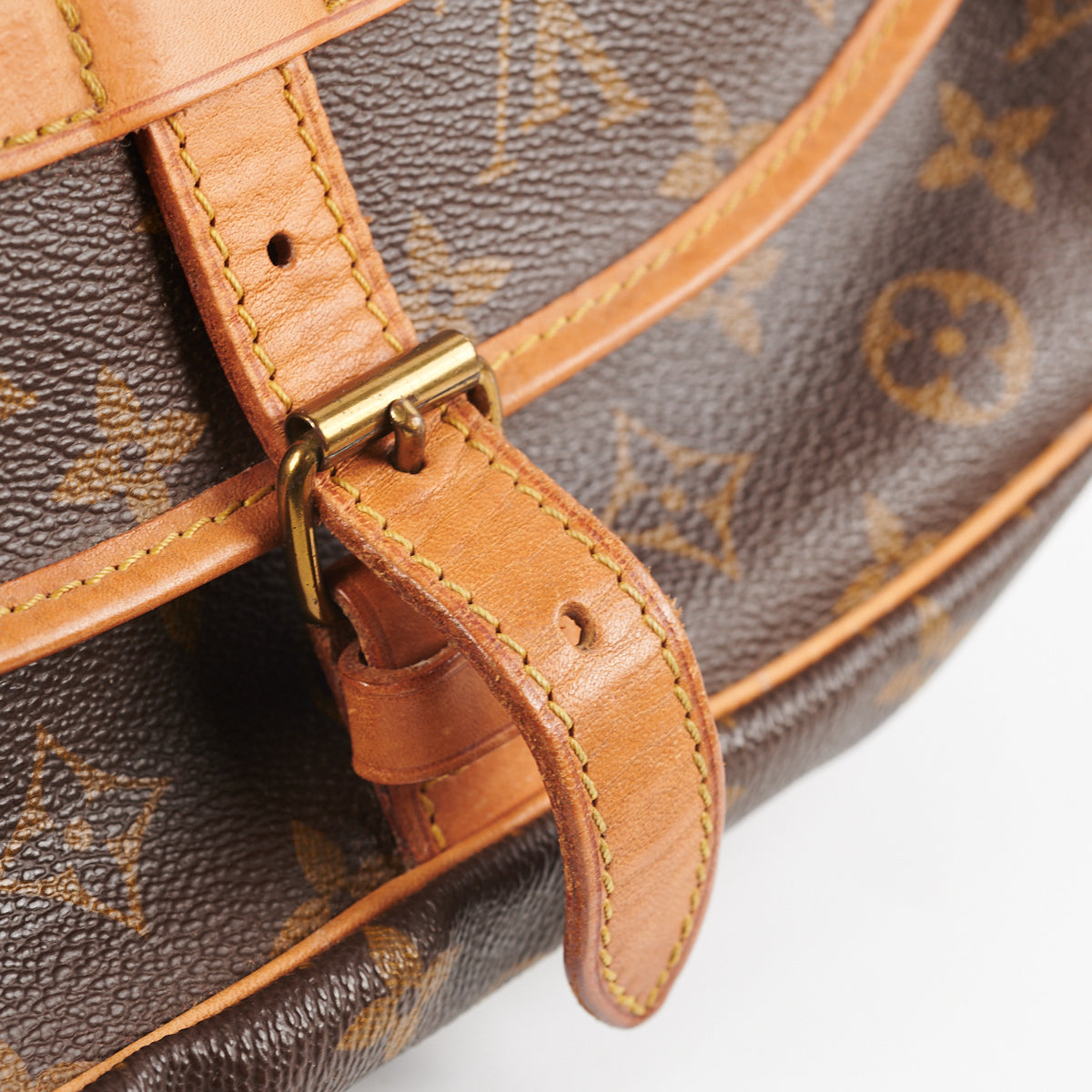 LOUIS VUITTON SAUMUR MM SHOULDER BAG MONOGRAM IDYLLE SEPIA M40674