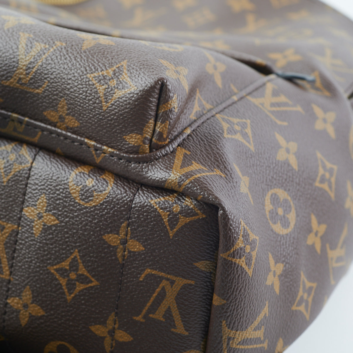 LOUIS VUITTON Palm Springs MM Monogram Canvas Backpack Brown