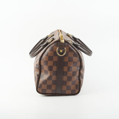 Louis Vuitton Damier Ebene Red Speedy Bandouliere 25 - A World Of Goods For  You, LLC