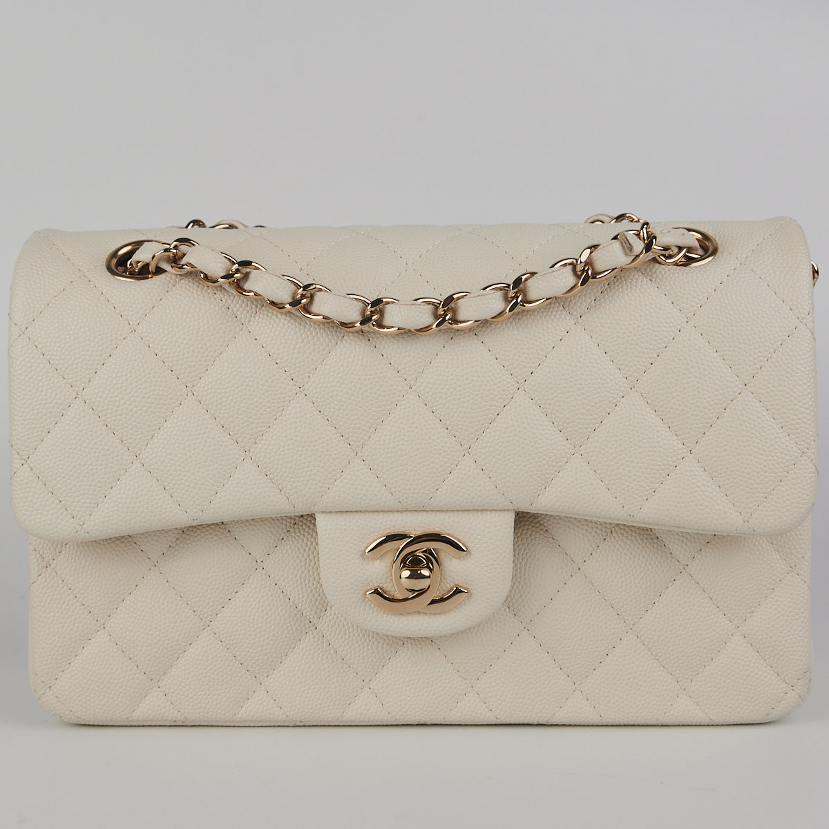 Rare CHANEL Classic Double Flap Caviar Bag Small – Vintylux