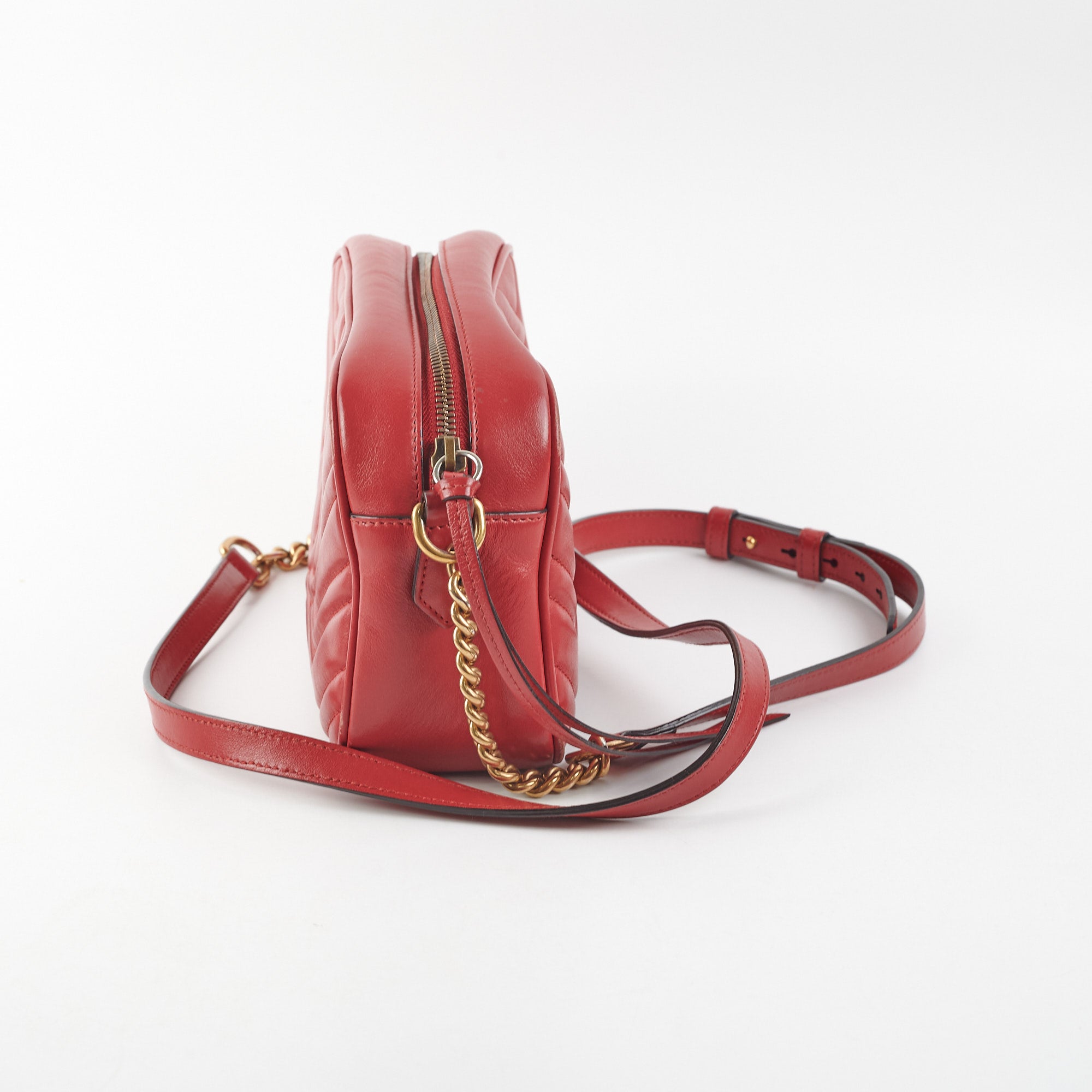 Gucci Red Small Camera Crossbody Bag - THE PURSE AFFAIR