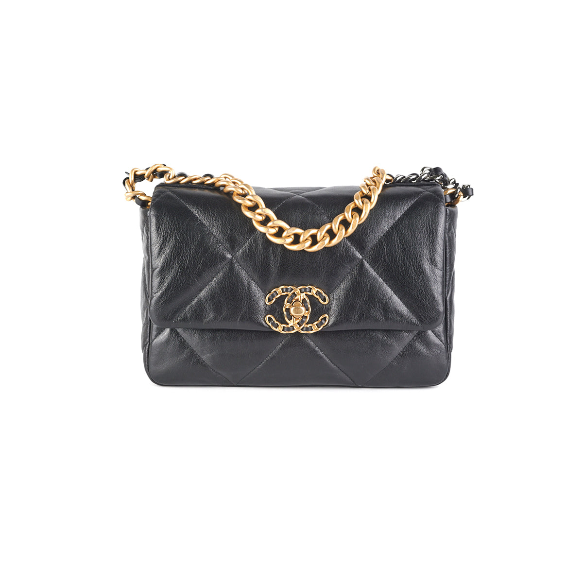 Túi xách Chanel 19 Flap Bag Small Beige Goatskin GHW  Da dê Authentic   ParcdesRosess