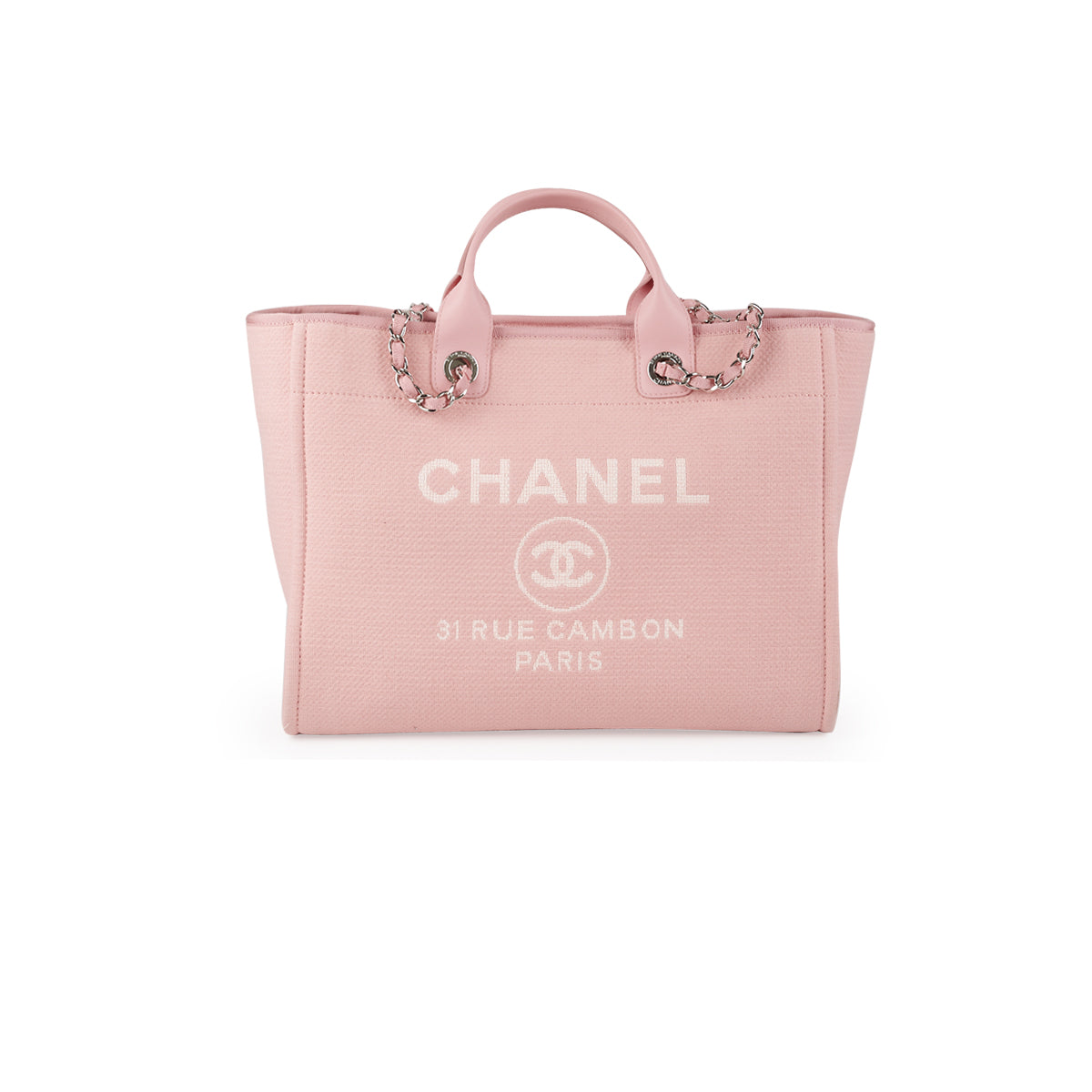 Mechanics yderligere Fødested Chanel Canvas Large Deauville Tote Pink 19C – Coco