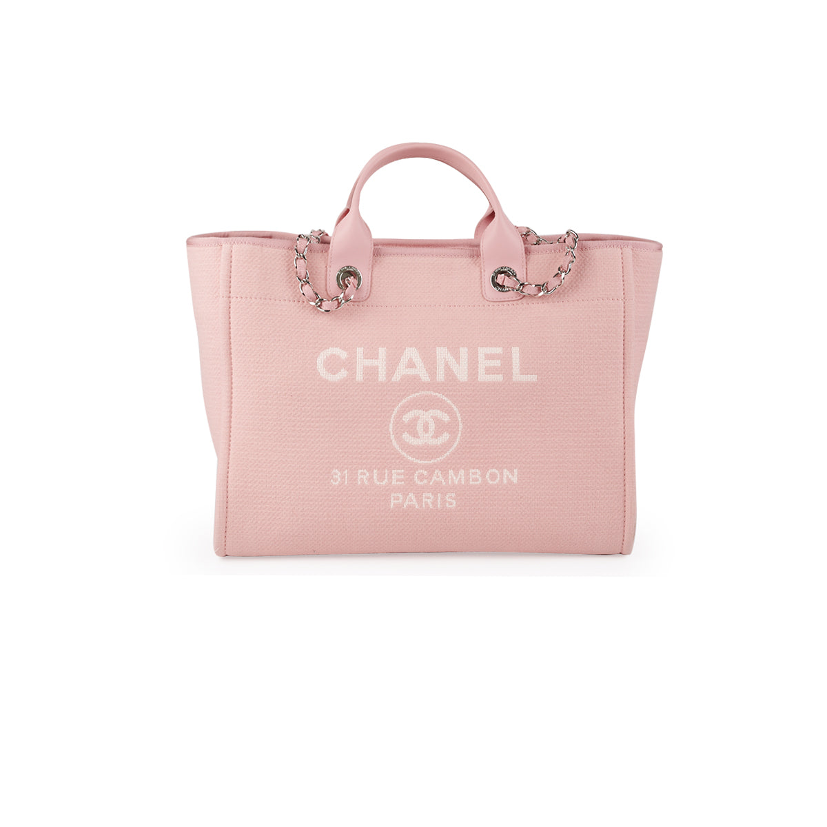 Chanel Canvas Large Deauville Tote Pink 19C – Coco Approved Studio