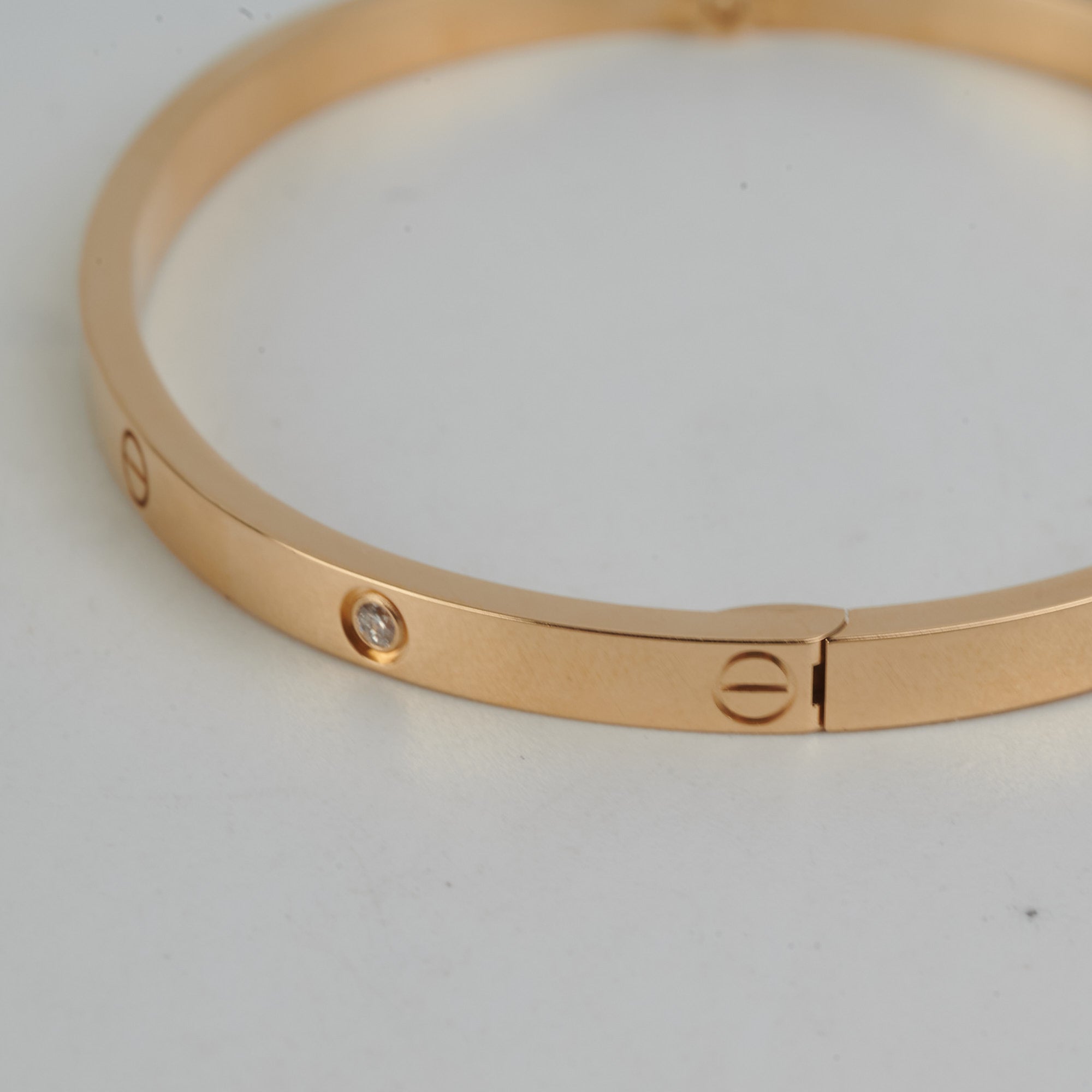 Cartier Yellow Gold Plain Love Bracelet Size 21 B6035521