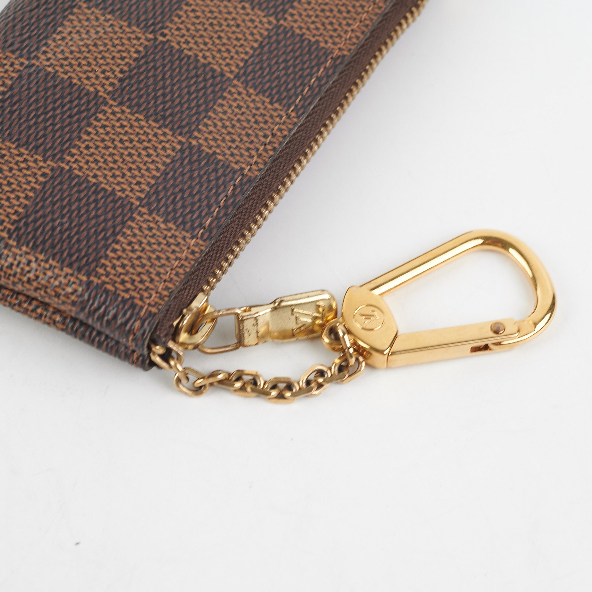 Louis Vuitton Key Pouch Monogram Brown in Coated Canvas with GoldTone  US