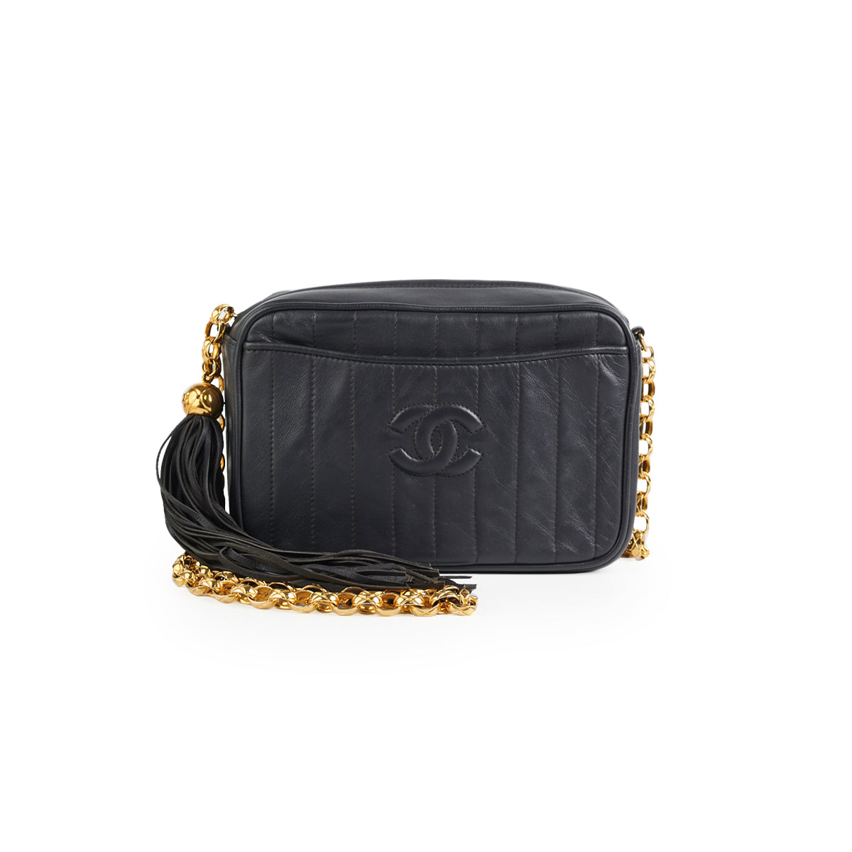 chanel camera bag grey