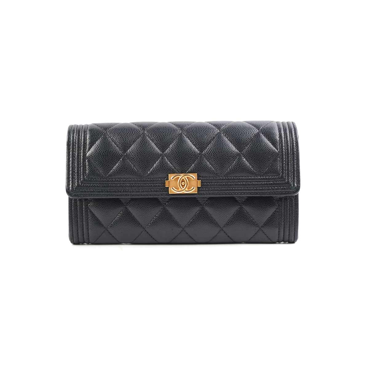 Chanel Caviar CC Long Leather French Purse Wallet CC1029P0017  MISLUX