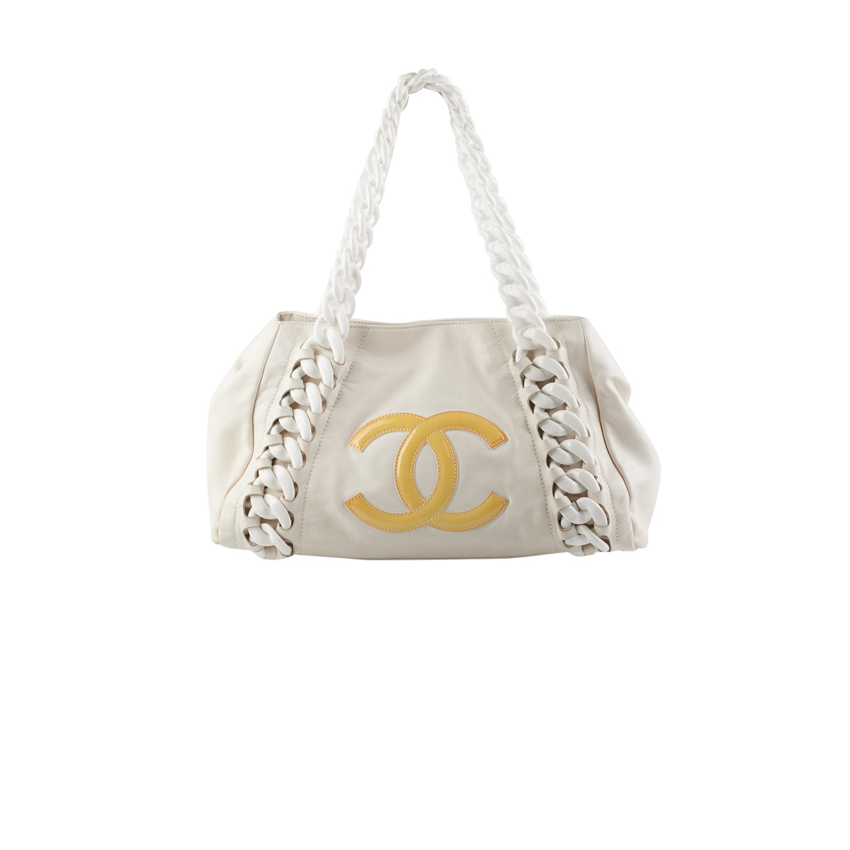 Chanel Coco Mark Tote Bag White - THE PURSE AFFAIR