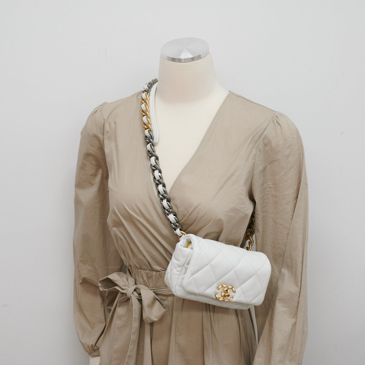 Chanel Beige CC Business Affinity Waist Belt Bag  The Closet