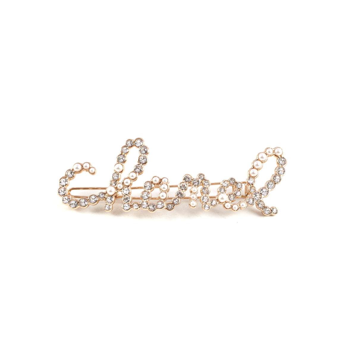 Chanel Hair Clip Rhinestone Costume Pearls - THE PURSE AFFAIR