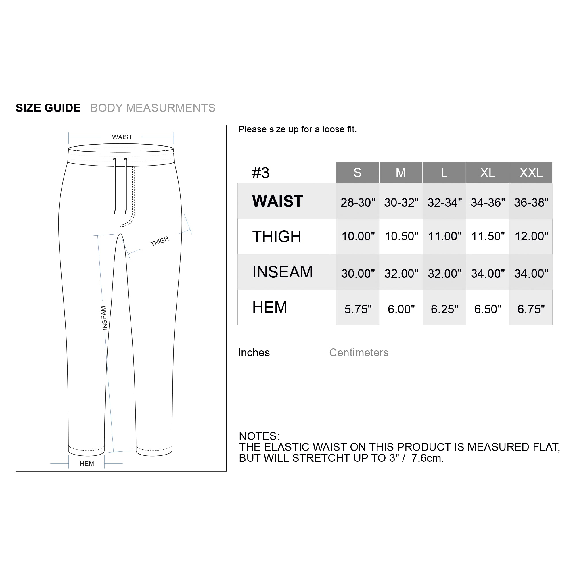 Wicked Weasel Size Chart