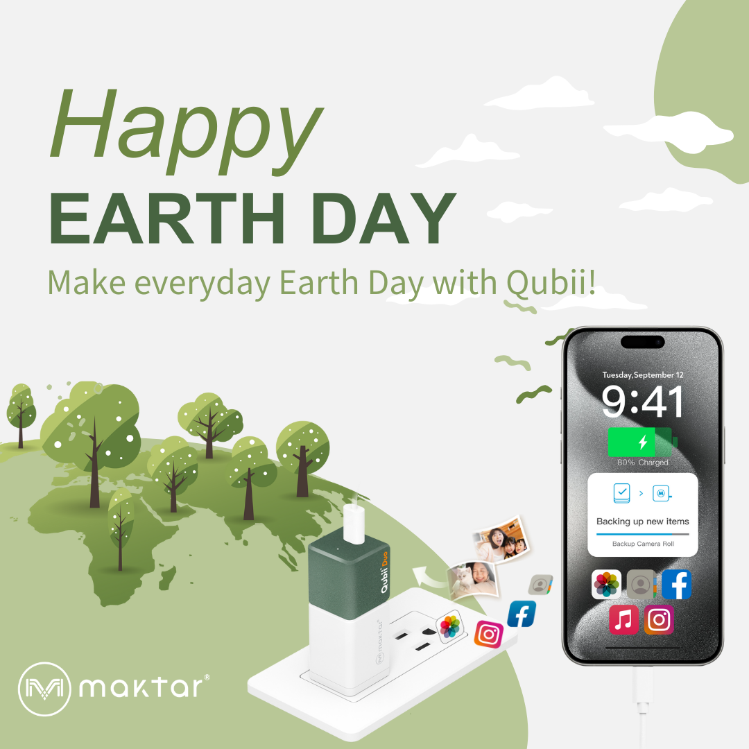 Earth day eco friendly with Qubii