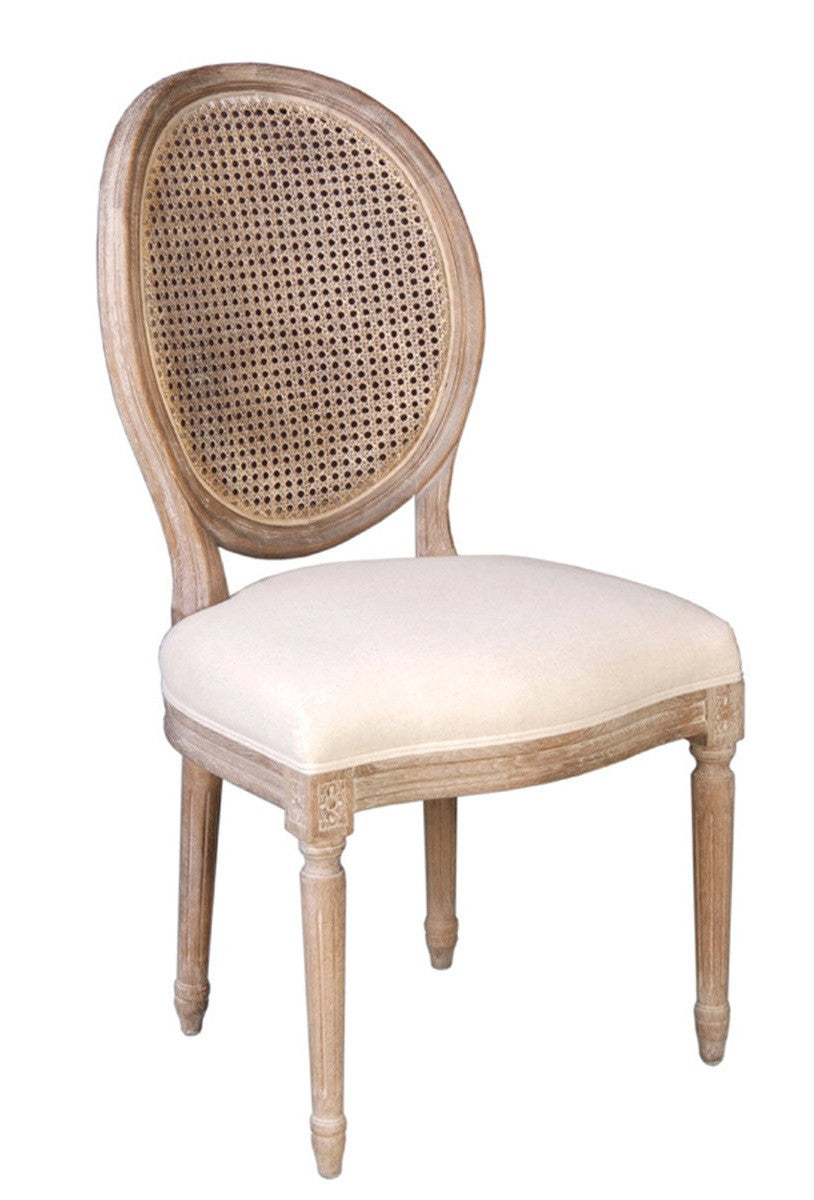 Napoleon Chair W Cane Back Antique Linen Homestead Furniture All Rights Reserved