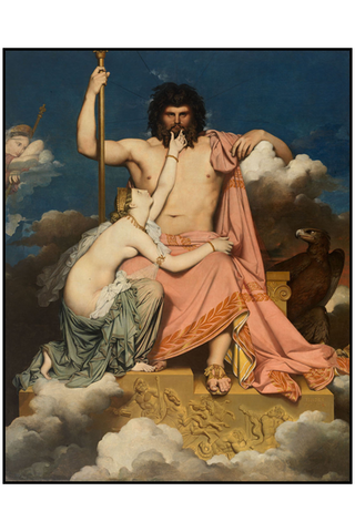 Jupiter and Thetis by Jean-Auguste-Dominique Ingres, 1811 - Musée Granet, Aix-en-Provence, France. Invocation To Jupiter. How To Manifest Money