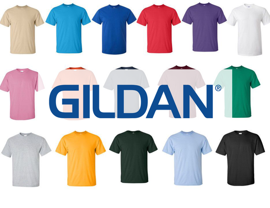 Digital Gildan Front Back Template T Shirts All Colors Embroidery Plug