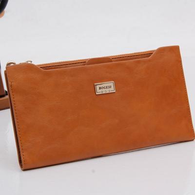 Leather Wallet With Zipper For Women