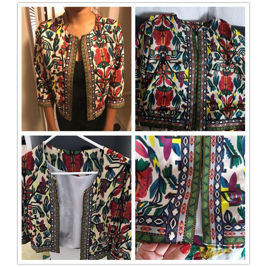 Vintage Embroidery Jacket For Women