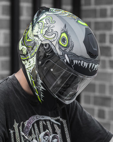 ILM Full Face Motorcycle Helmet Model 861
