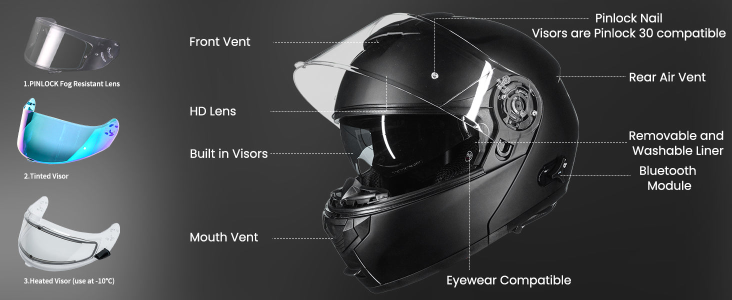 Motorcycle Helmet 159bt