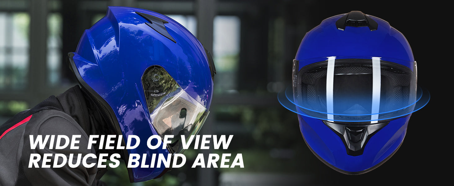 Wide Field of View Reduces Blind Area