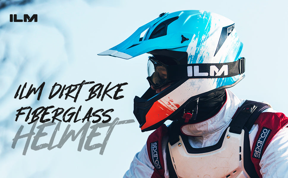 ILM Dirt Bike Fiberglass Helmet