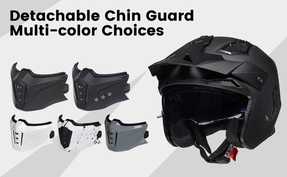 Detachable Chin Guard Multi-color Choices