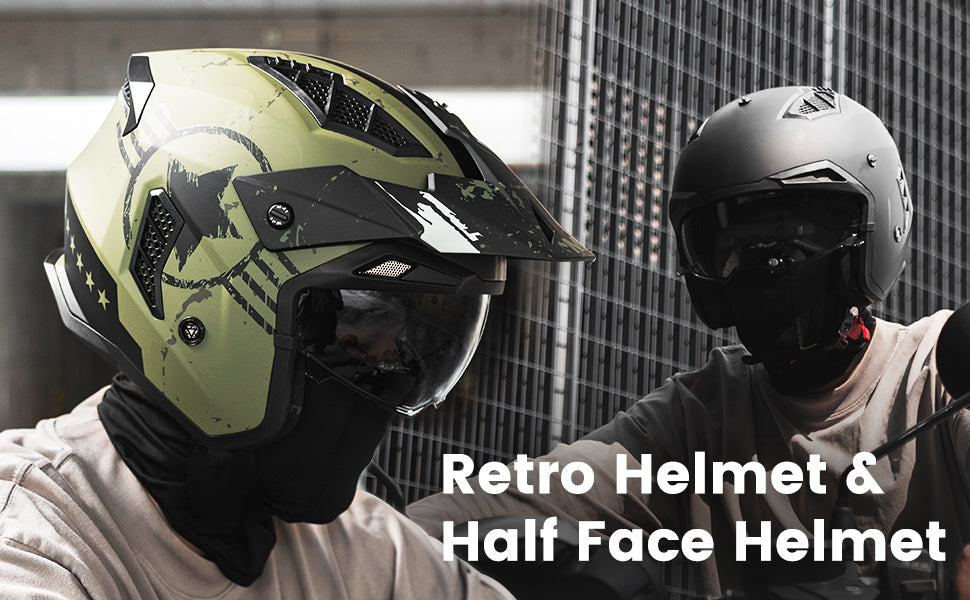 Retro Helmet & Half Face Helmet