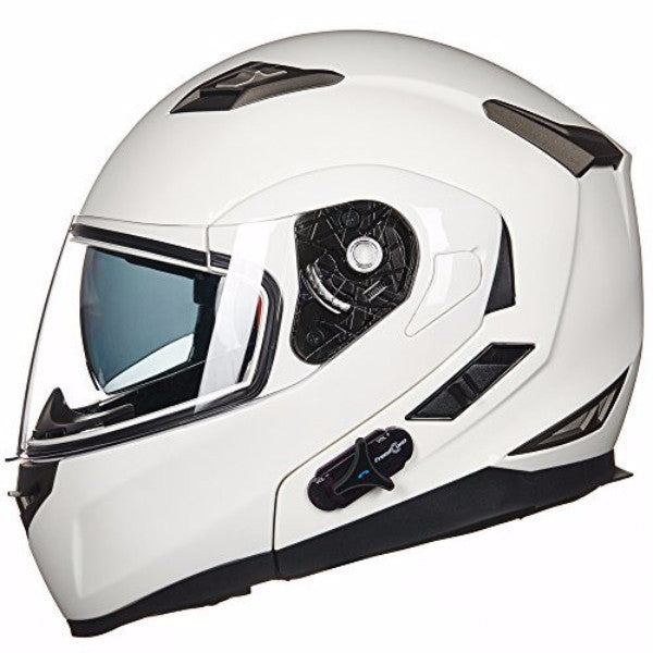 ILM Full Face Bluetooth Motorcycle Helmet Modular Flip up Helmet – ILMotor