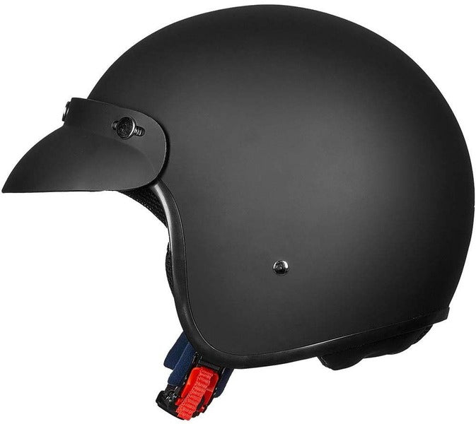 ILM 3/4 Open Face Motorcycle Helmet DOT Approved Retro Half Casco Fit