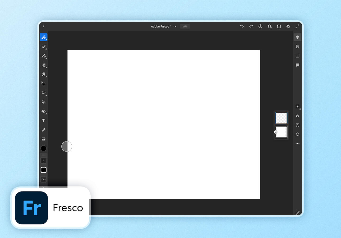 Draw and paint with vector brushes in Adobe Fresco