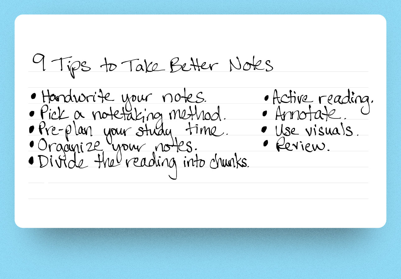 How to Take Effective Notes