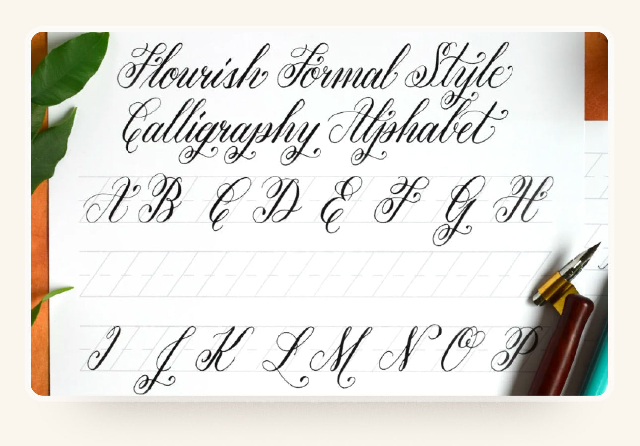 word assignment calligraphy