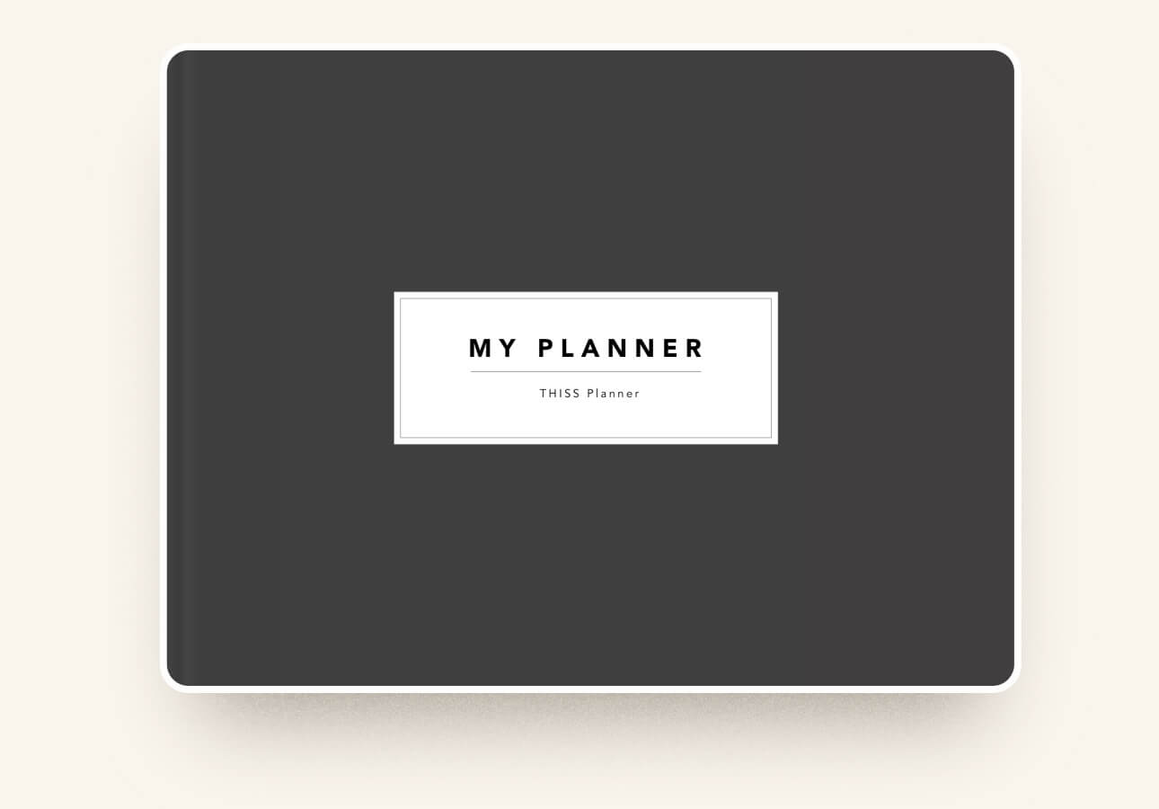 Image of planner cover by Thiss Planner.