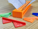 Bookbinding Set #1B: Section Punching Cradle Type B + Corner Cutting Jigs (3d-printed, Mark II)