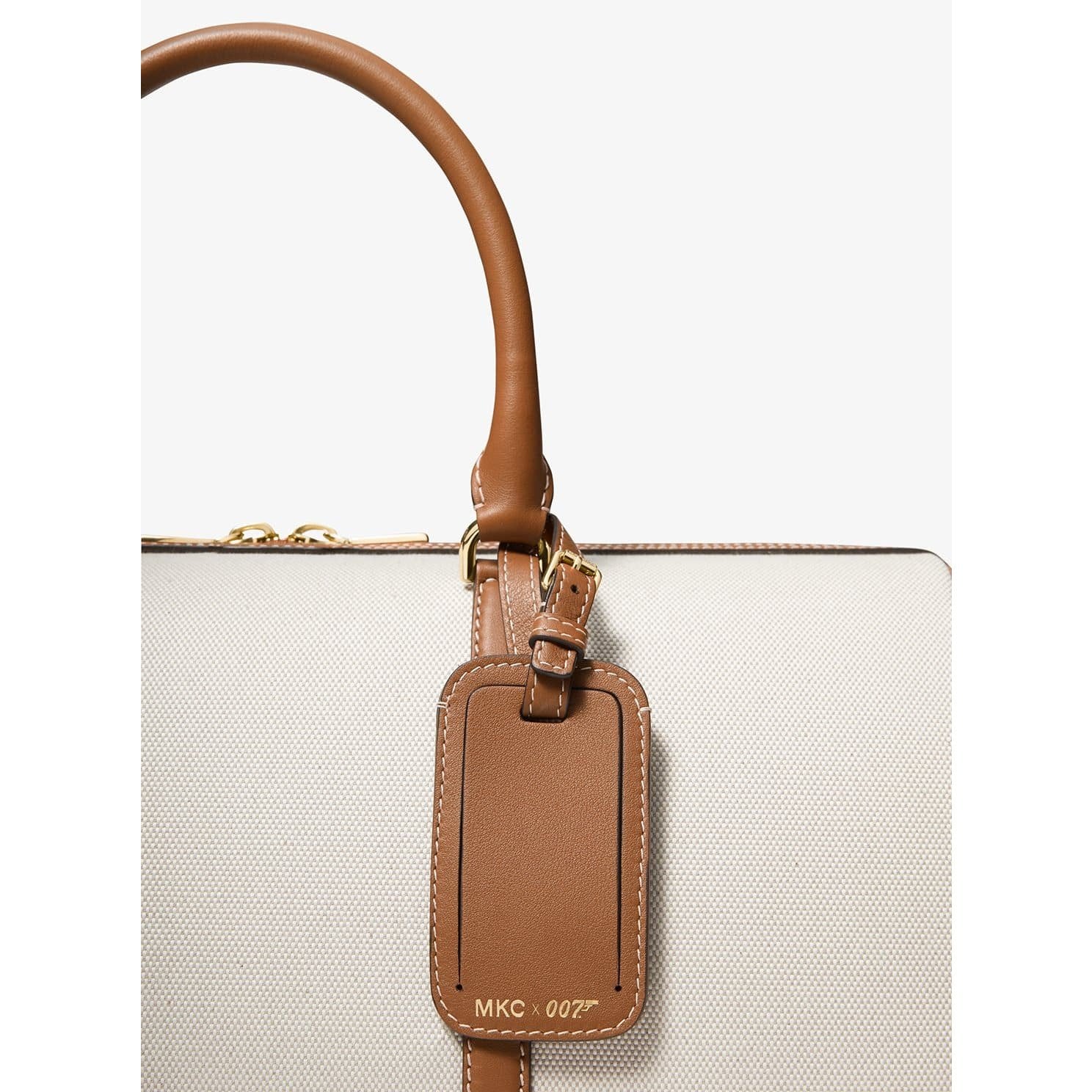 michael kors leather duffle bag