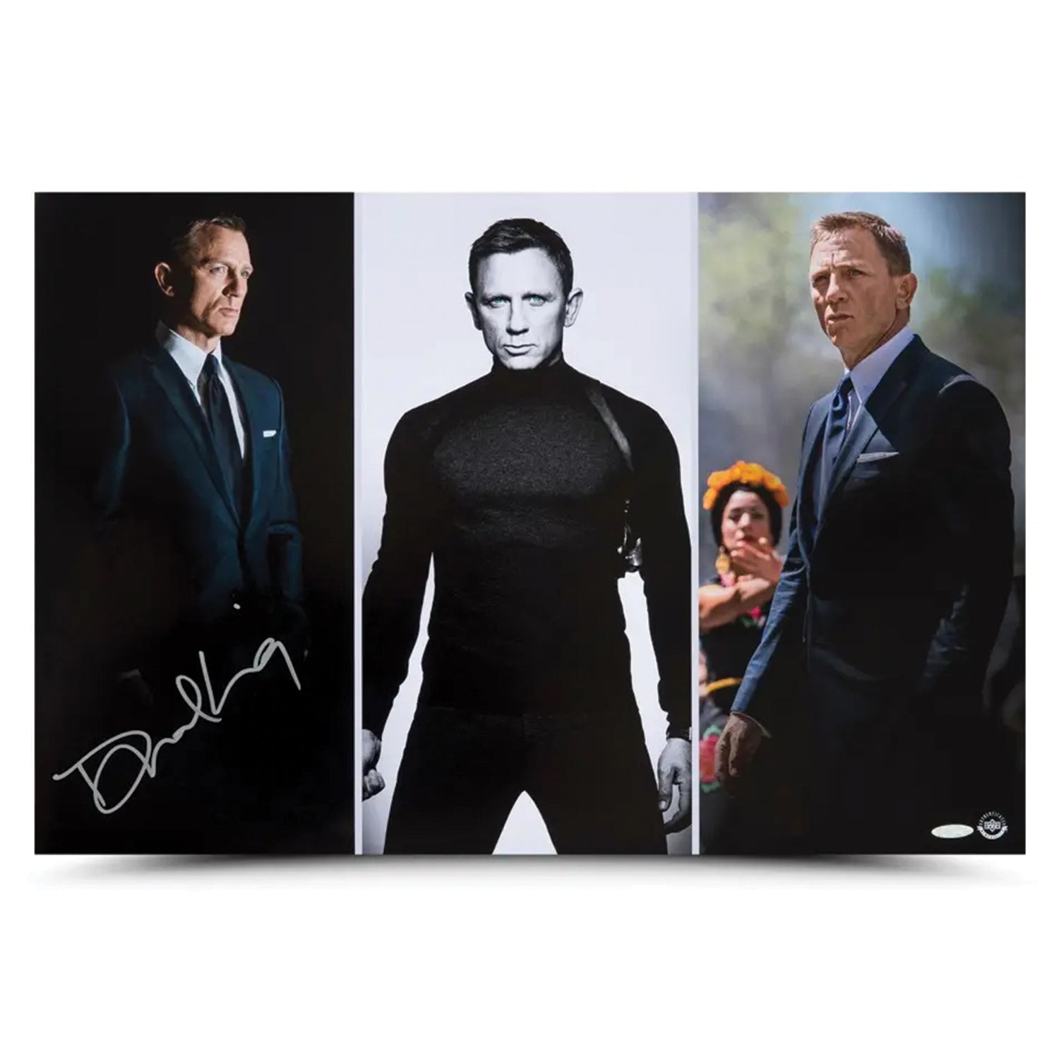  HWC Trading James Bond - Quantum Of Solace Movie Poster Daniel  Craig Signed 16 x 12 inch Framed Gift Printed Autograph Film Print Photo  Picture Display - 16 x 12 Framed