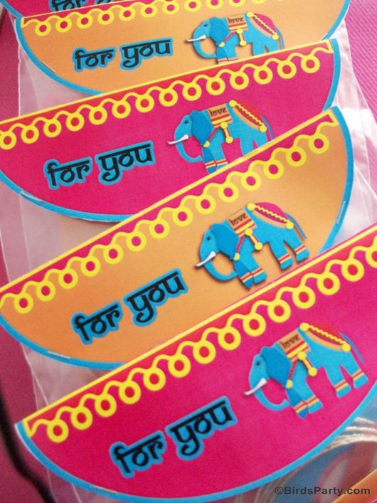 Bollywood Bling Birthday  Party  Printables Supplies  