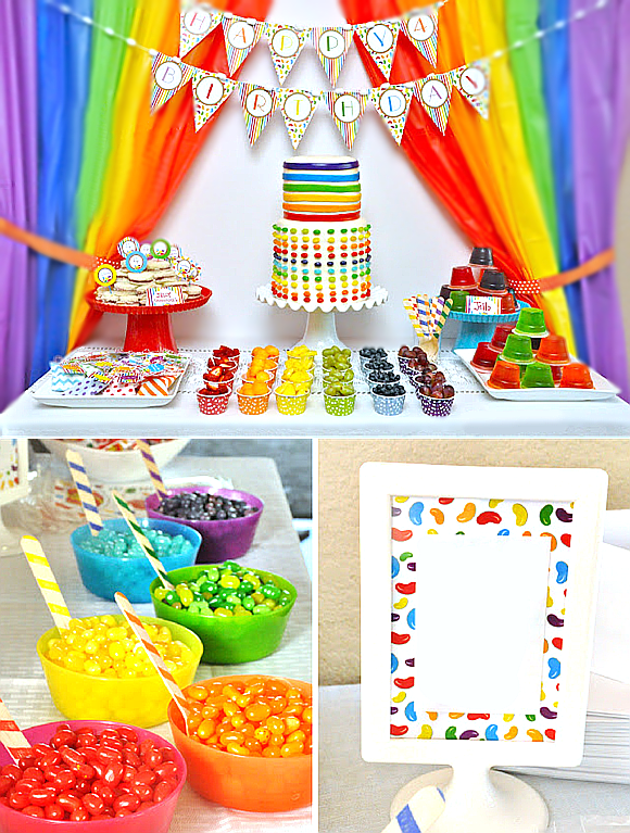 Jelly Beans Birthday Party Printables Supplies 